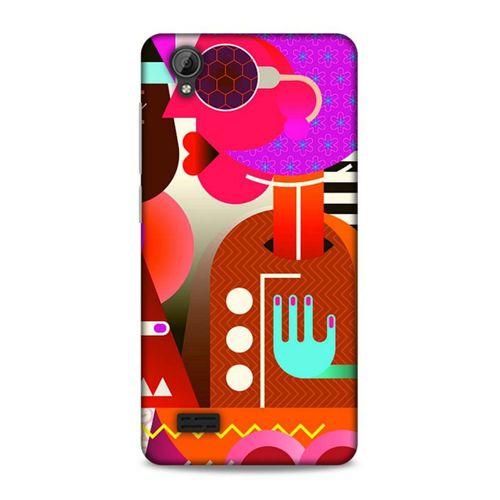 Lopard Vestel Venüs V5 Uyumlu Kılıf Soyut Sanat (16) Desenli Kalın Kılıf