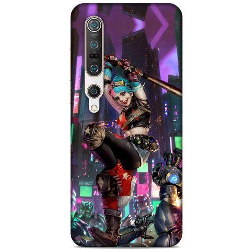Xiaomi Mi 10 Pro Uyumlu Kılıf Harley Quinn (29) Arka Koruma Kılıfı Koyu haki