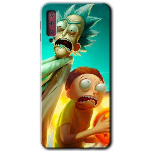 Galaxy A7 2018 Kılıf HD Desen Baskılı Arka Kapak - Rick Morty