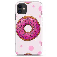 Apple iPhone 13 Uyumlu Kılıf Pembe Delisi (25) Antişok Kapak Donut