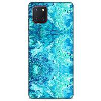 Mermer Desenli (36) Tema Glitter Kılıf Deniz Mavisi Samsung Galaxy Note 10 Lite Kılıf