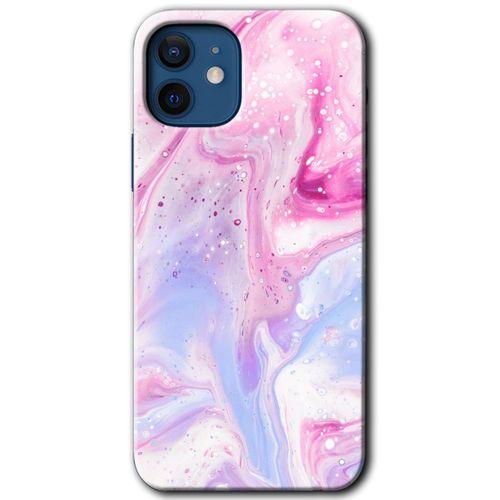 iPhone 12 Mini Kılıf HD Desen Baskılı Arka Kapak + Temperli Cam - Kabarmış Leke