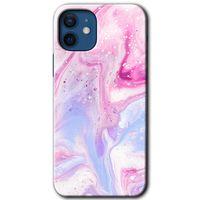 iPhone 12 Mini Kılıf HD Desen Baskılı Arka Kapak + Temperli Cam - Kabarmış Leke