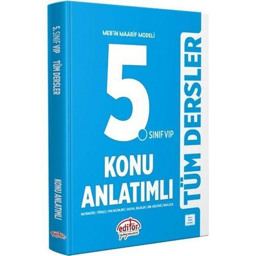 5. Sınıf VİP Tüm Dersler Konu Anlatımlı Editör Yayınları