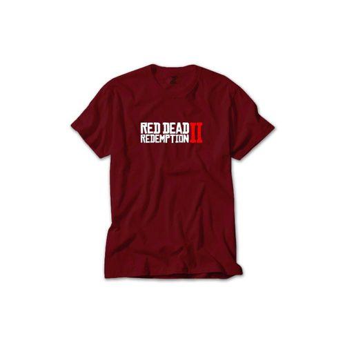 Red Dead Redemption Text Renkli Tişört Sarı Renkli