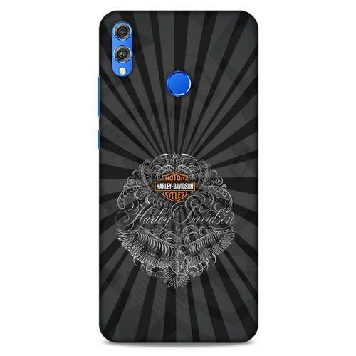 Huawei Honor 8x Uyumlu Kılıf Motorsiklet (40) Fit Silikon Kılıf Harley