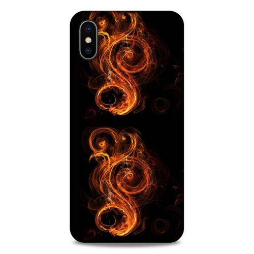 Lopard Apple iPhone XS Max Uyumlu Kılıf FireX (23) Ultra Koruma Kılıfı Ateşten Simge
