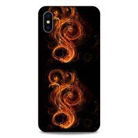 Lopard Apple iPhone XS Max Uyumlu Kılıf FireX (23) Ultra Koruma Kılıfı Ateşten Simge