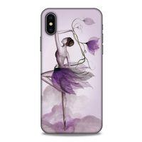 Y.Liva-2020 (Çiçekle Dans) Apple iPhone XS Kılıf Silikon Kapak Desenli