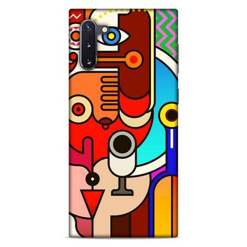 Lopard Samsung Galaxy Note 10 Uyumlu Kılıf Soyut Sanat (8) Desenli Baskılı Kılıf