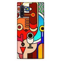 Lopard Samsung Galaxy Note 10 Uyumlu Kılıf Soyut Sanat (8) Desenli Baskılı Kılıf