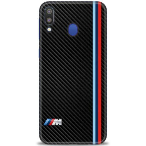 Samsung Galaxy M20 Kılıf HD Baskılı Kılıf - BMW + Tam Ekran Koruyucu