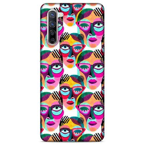Lopard Oppo Reno 3 Pro 5g Uyumlu Kılıf Sürreal Yüzler ♀ (4) Koruma Kılıfı Desenli