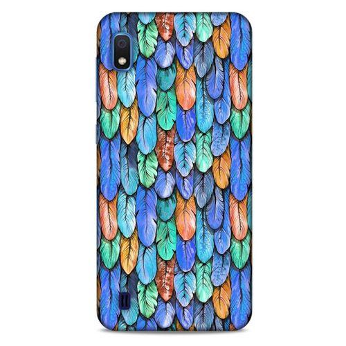 Samsung Galaxy A10 Kılıf Desenli Özel Seri Tüyler (37) Silicone Cover