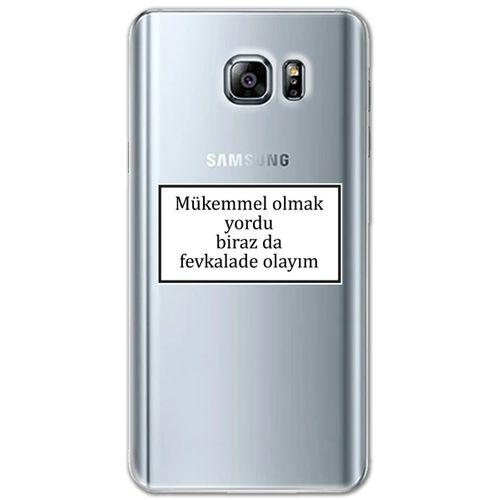 Galaxy Note 5 Kılıf HD Yazı Baskılı Silikon Arka Kapak - Yazı 12