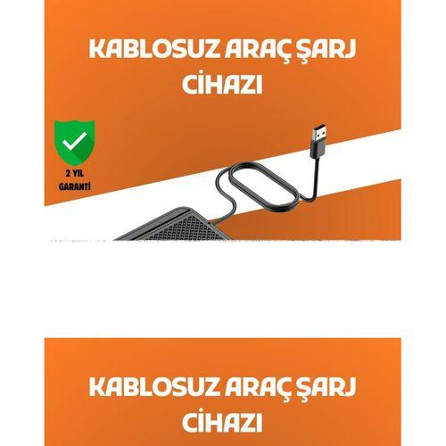 Araç İçi Kablosuz Şarj Pedi – Manyetik Güçlü Tutuş, Hızlı Şarj Özelliği