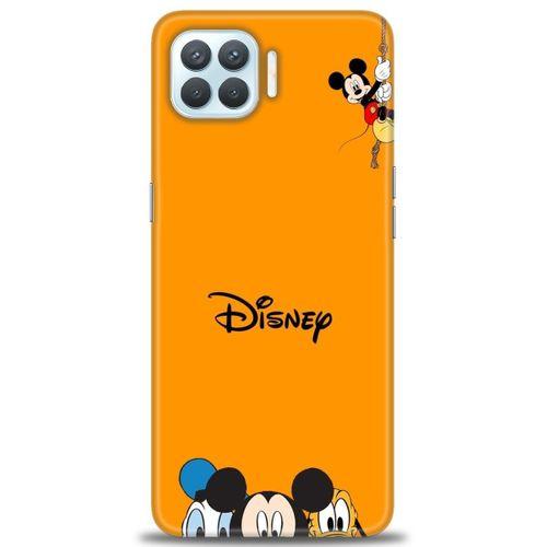 Oppo A73 Kılıf HD Baskılı Kılıf - Turuncu Disney + Tam Ekran Koruyucu