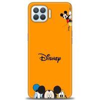 Oppo A73 Kılıf HD Baskılı Kılıf - Turuncu Disney + Tam Ekran Koruyucu