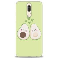 Huawei Mate 10 Lite Kılıf HD Baskılı Kılıf - Avacado + Tam Ekran Koruyucu
