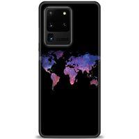Samsung Galaxy S20 Ultra Kılıf HD Baskılı Kılıf - Dünya Haritası + Tam Ekran Koruyucu