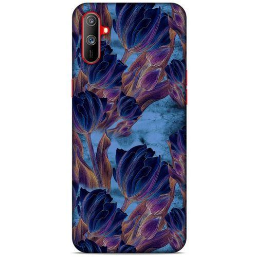 Realme C3 Uyumlu Kılıf Mavi Delisi (49) Ultra Silikon Kılıf Lale