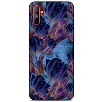 Realme C3 Uyumlu Kılıf Mavi Delisi (49) Ultra Silikon Kılıf Lale