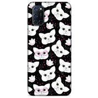 Lopard Oppo A72 Uyumlu Kılıf Kediler (30) Silicone Case Patiler