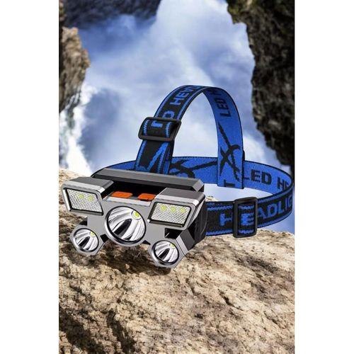 Ultra Güçlü Led Işık Şarjlı Kafa Lambası Balıkçı Lambası Kafa Feneri