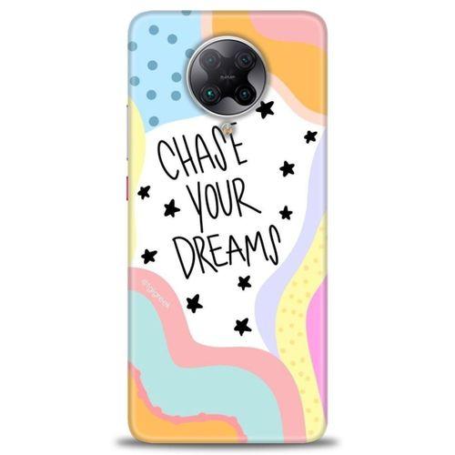 Xiaomi Redmi K30 Pro Kılıf HD Baskılı Kılıf - Chase Your Dreams + Tam Ekran Koruyucu