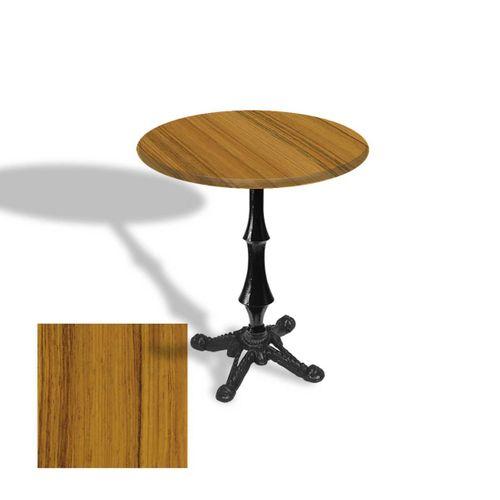 Dockers Çipa 1012 Döküm Ayak Yuvarlak Masa Çap 70cm - (Werzalit, Wermodin ve Allzalit Tabla) - Real Teak