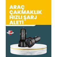 55w Hızlı Şarj Araç Çakmaklık Adaptörü Qc 3.0 Pd