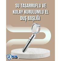 360° Ayarlanabilir Çok Fonksiyonlu Duş Başlığı