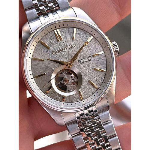 Quantum Otomatik Mekanizma Sapphire Cizilmez Cam Çelik Kordon 10 Atm Erkek Kol Saat EMG.1207.570