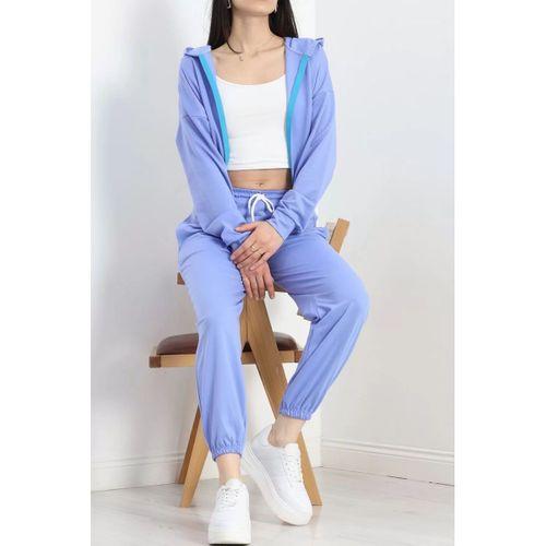 pilelistore Fermuarlı İki İplik Takım Mavi