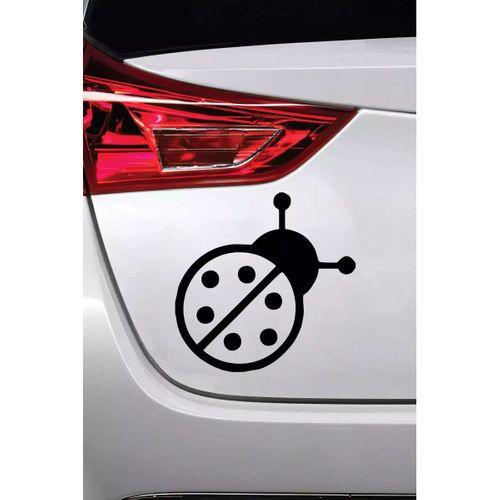 Uğur Böceği Sticker Oto Motor Laptop Duvar Folyo Sticker 80 X 80 Cm