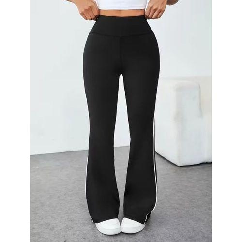 Kadın Yüksel Bel Yan şerit Detaylı Uzun Dalgıç Tayt