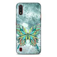 Lopard Samsung Galaxy A01 Uyumlu Kılıf Tattoo's (22) Tam Koruma Kılıfı Kelebek Dövme