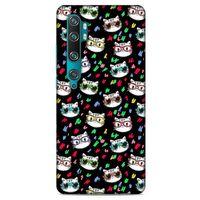 Lopard Xiaomi Mi Cc9 Pro Uyumlu Kılıf Kediler (26) Tpu Silikon Kılıf Karışık Renkli