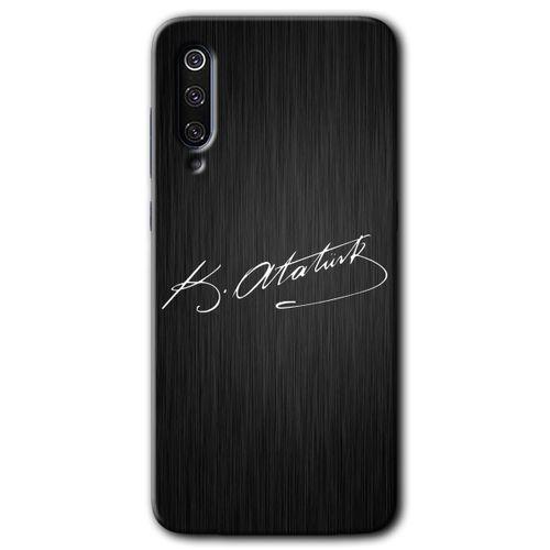 Xiaomi Mi 9 SE Kılıf HD Desen Baskılı Arka Kapak - İmza Atatürk