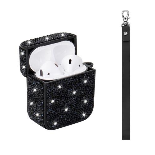 Apple Airpods Zore Airbag 45 Bilek Askı Aparatlı Simli Şeffaf Kılıf