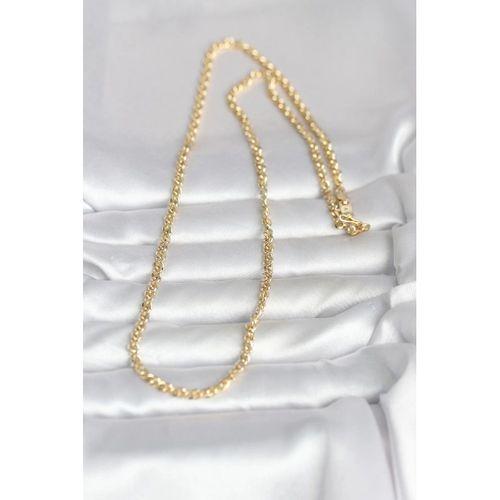 CM 14K Gold Renk Zincir Model 60 cm Kadın Kolye