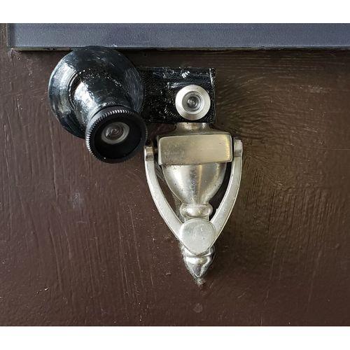 Kapı Peep Deliği CSI Kamera Muhafazası Geniş Açılı lens Dudak - 3717274