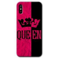 Xiaomi Redmi 9A Kılıf HD Desen Baskılı Arka Kapak+Temperli Cam - Queen