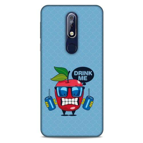 Frutix Elma 02 Nokia 7.1 Kılıf Desenli Silikon