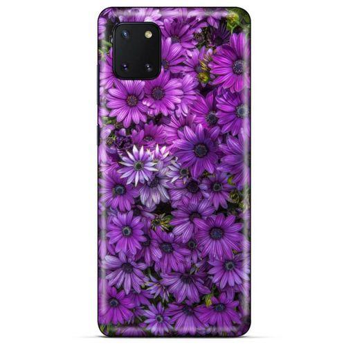Huawei Y5P Uyumlu Kılıf Mor Delisi (39) Liquid Crystal Kılıf Çiçekler