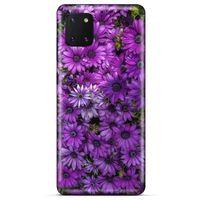 Huawei Y5P Uyumlu Kılıf Mor Delisi (39) Liquid Crystal Kılıf Çiçekler