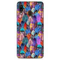 Samsung Galaxy A20 Kılıf Desenli Özel Seri Tüyler (39) Liquid Crystal Kılıf