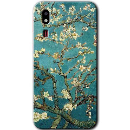 Galaxy A2 Core Kılıf HD Desen Baskılı Arka Kapak - Almond Blossom