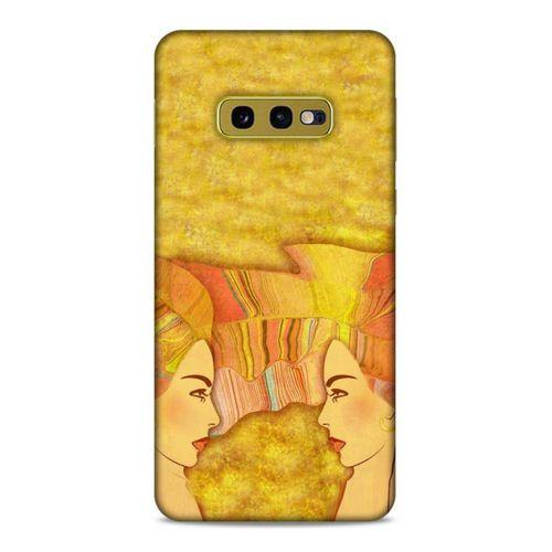 Lopard Samsung Galaxy S10e Uyumlu Kılıf Sürreal Yüzler ♀ (16) Kalın Kılıf Desenli