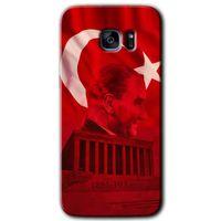 Galaxy S7 Edge Kılıf HD Desen Baskılı Arka Kapak - Anıtkabir Atatürk